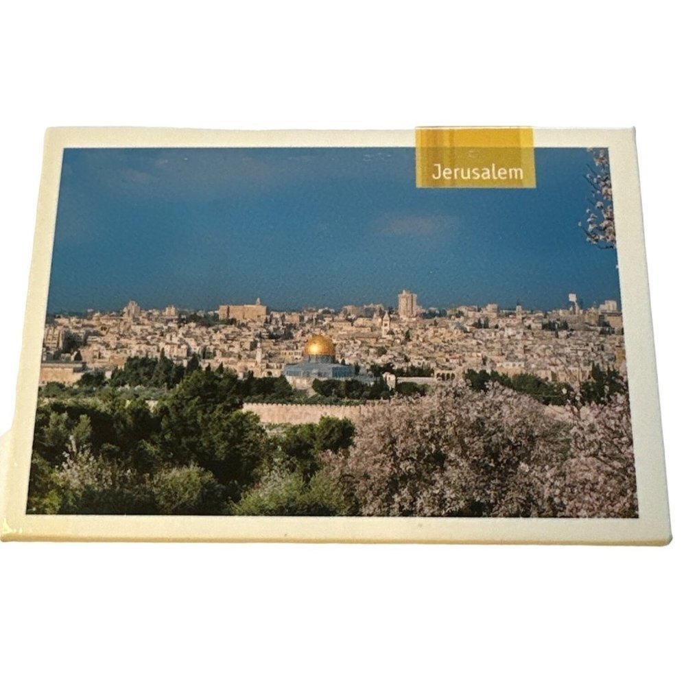 Old City of Jerusalem Fridge Magnet View of the City Sku 2593